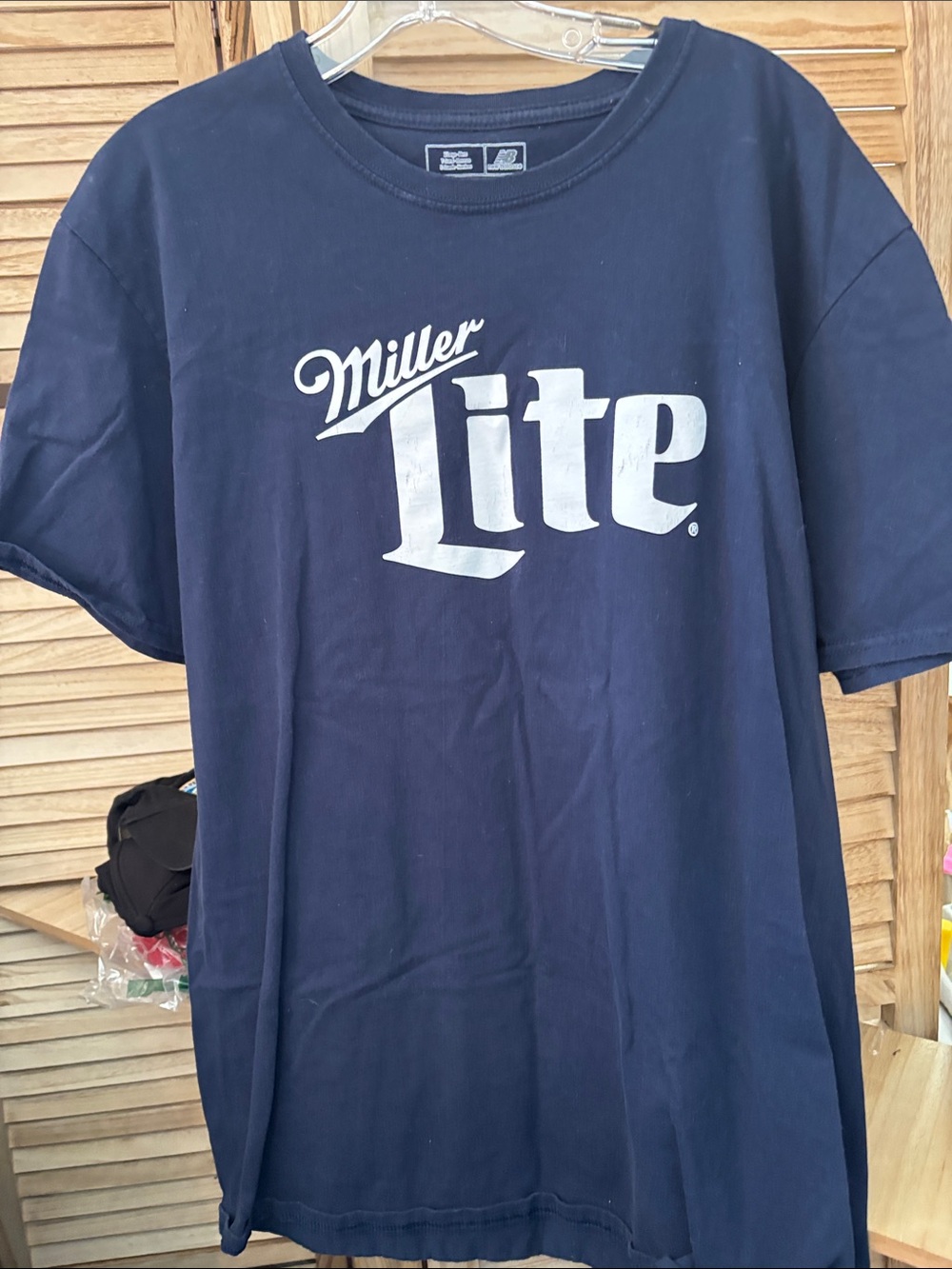 New Balance Navy Blue Logo Tee XL